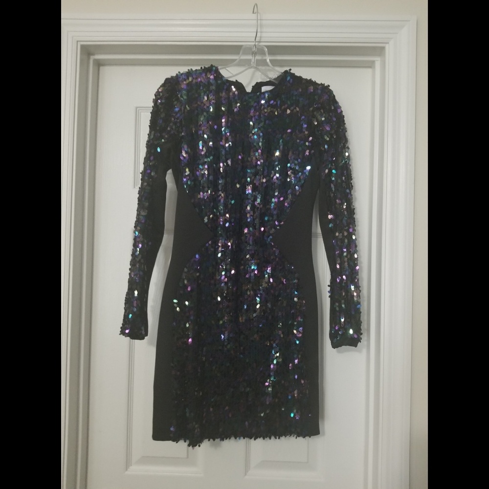 Dress the population lola sequin mini dress